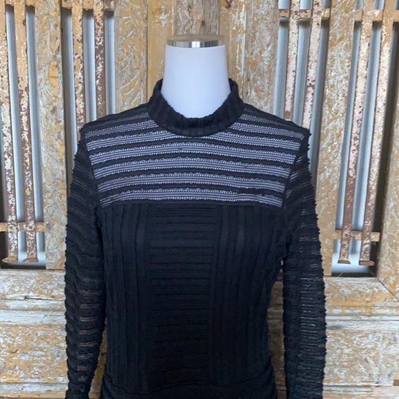 Parker Topanga High Neck Long Sleeve Fitted dress - Picture 7 of 16